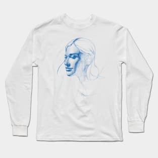 Sketch 5 Blue Long Sleeve T-Shirt